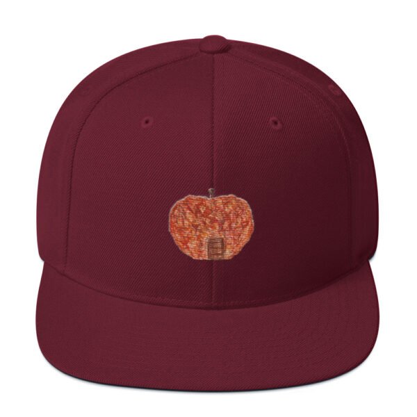 Apple house Snapback Hat - Image 9